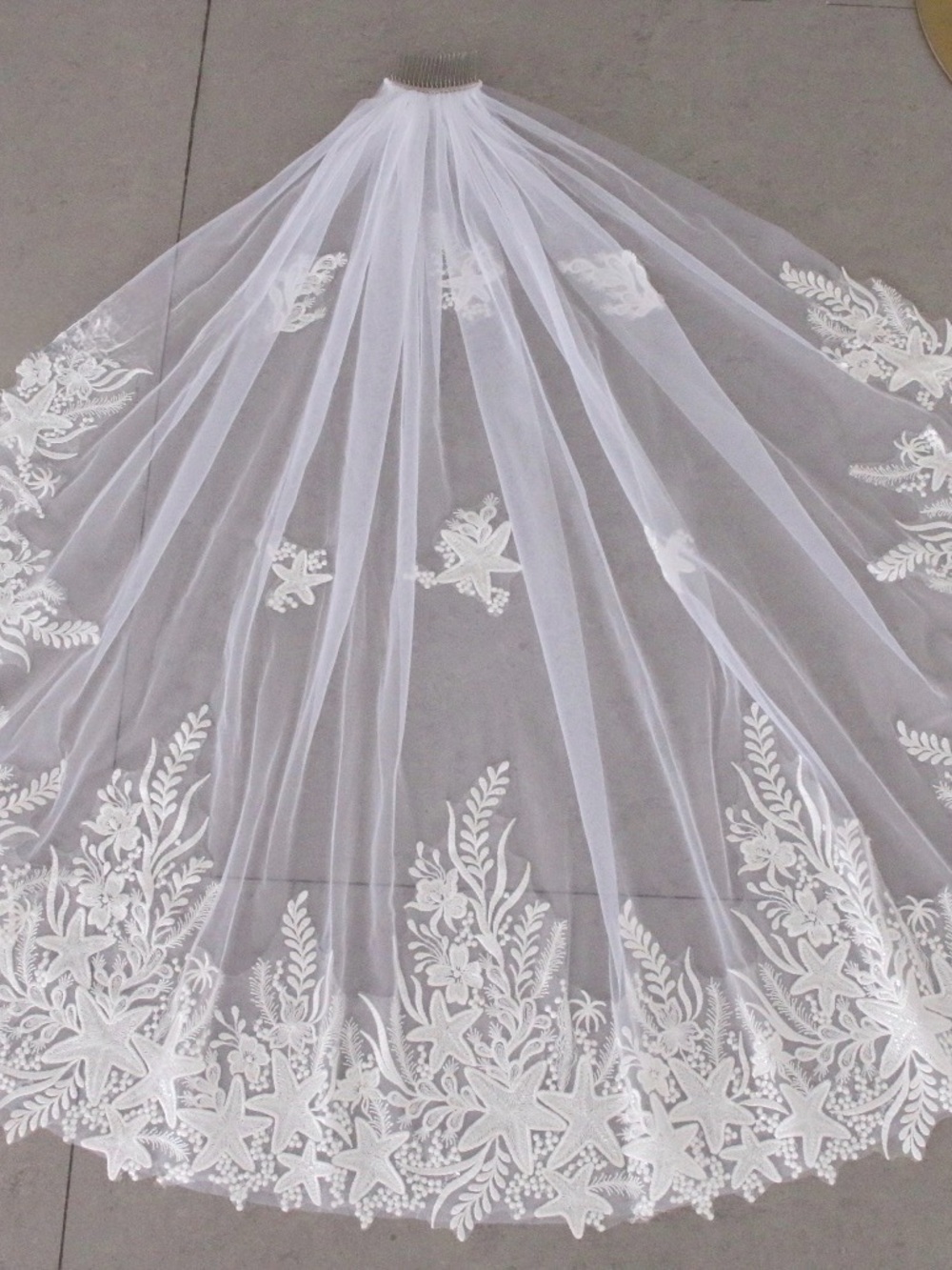 Ocean Theme Bridal Veil